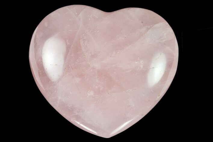 Polished Rose Quartz Heart - Madagascar #129047